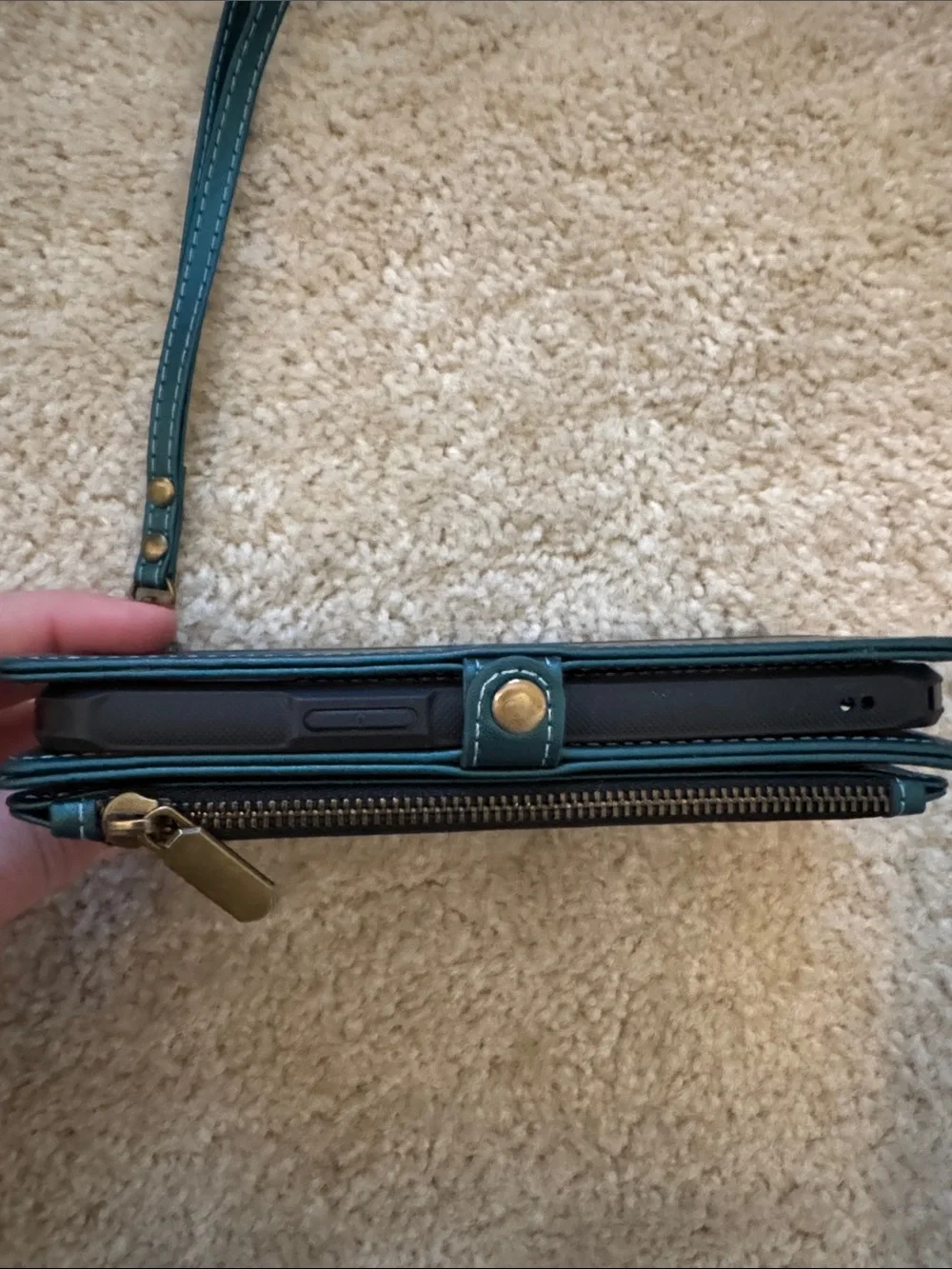 Defencase Teal Wristlet Wallet Phone Case (iPhone 6 Plus/7 Plus/8 Plus)